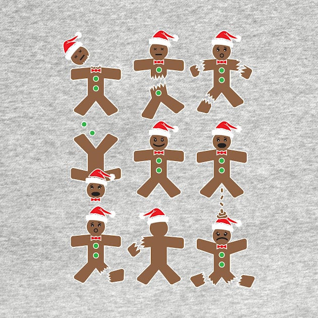 Evil Gingerbread Man Christmas Shirt by BentonParkPrints